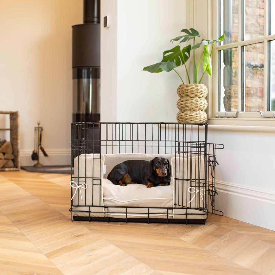 Dog Crate Bumper in Savanna Oatmeal by Lords & Labradors