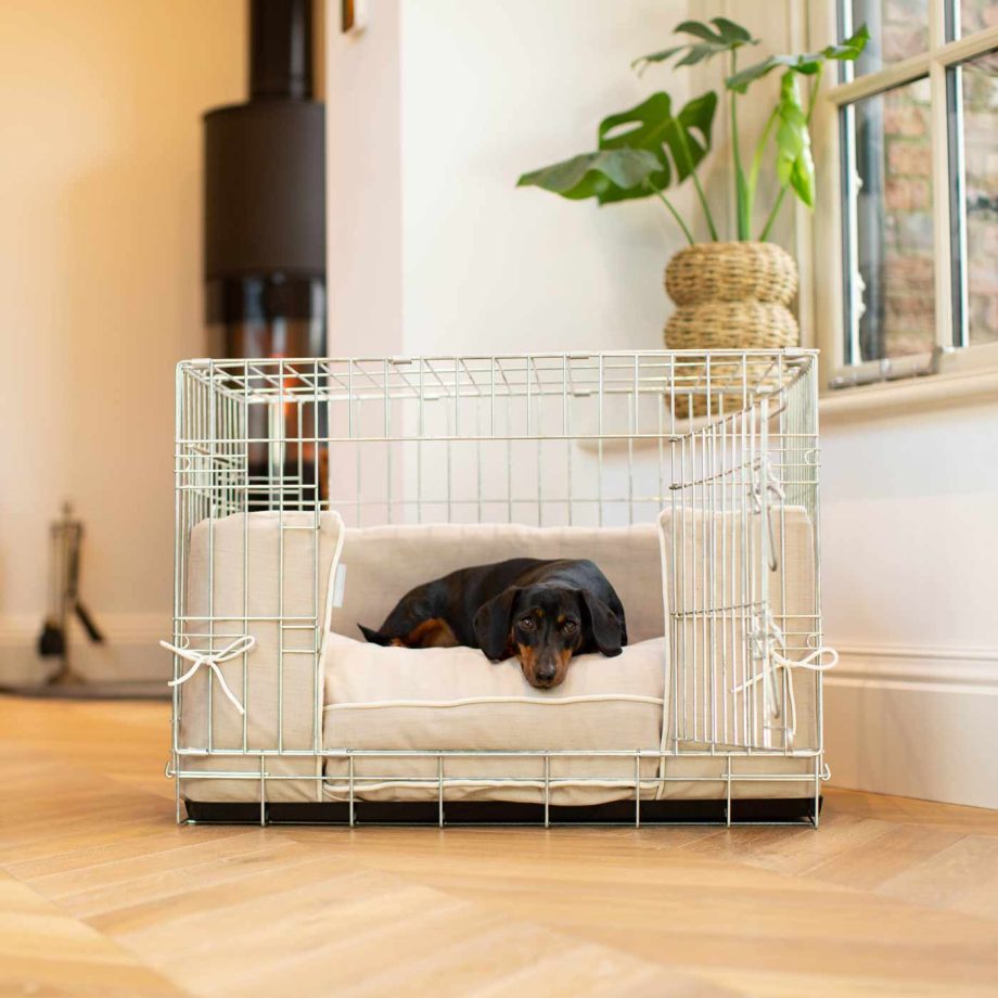 Dog Crate Bumper in Savanna Oatmeal by Lords & Labradors