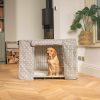 Dog Crate Cover in Grey Spot by Lords & Labradors