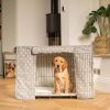 Dog Crate Cover in Grey Spot by Lords & Labradors