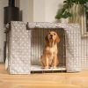 Dog Crate Cover in Grey Spot by Lords & Labradors