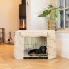Dog Crate Cover In Savanna Oatmeal by Lords & Labradors