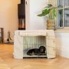 Dog Crate Cover In Savanna Oatmeal by Lords & Labradors