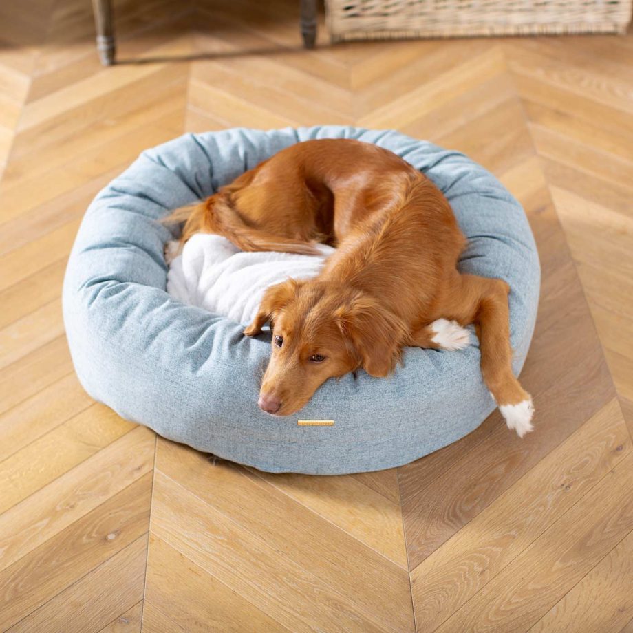 Donut Bed With Removable Covers in Inchmurrin Iceberg by Lords & Labradors