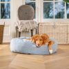 Donut Bed With Removable Covers in Inchmurrin Iceberg by Lords & Labradors