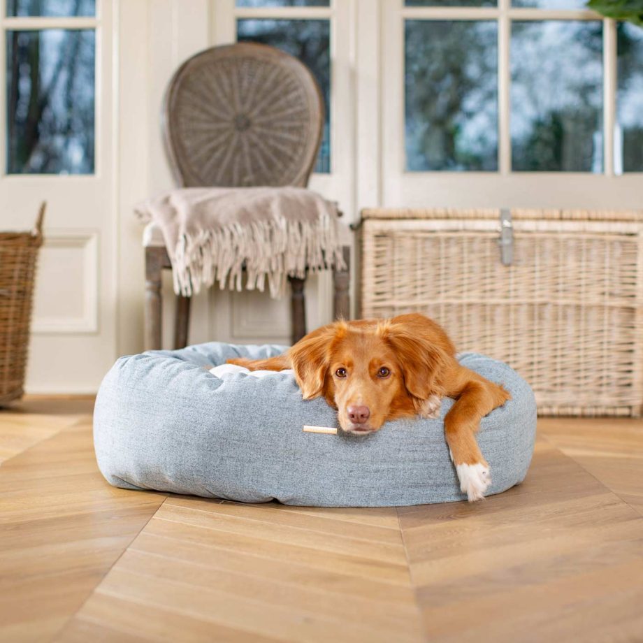 Donut Bed With Removable Covers in Inchmurrin Iceberg by Lords & Labradors