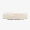 Donut Bed With Removable Covers in Natural Herringbone Tweed by Lords & Labradors