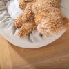 Donut Bed With Removable Covers in Natural Herringbone Tweed by Lords & Labradors