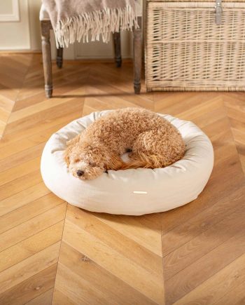 Donut Bed With Removable Covers in Savanna Bone by Lords & Labradors