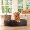 Calming Anti-Anxiety Donut Bed With Removable Covers in Dusk Faux Fur by Lords & Labradors