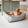 Box Bed With Removable Covers in Rhino Tough Camel Faux Leather by Lords & Labradors