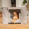 Dog Crate Set in Grey Spot by Lords & Labradors