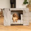 Dog Crate Set in Grey Spot by Lords & Labradors