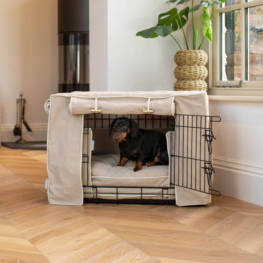 Dog Crate Set in Savanna Oatmeal by Lords & Labradors