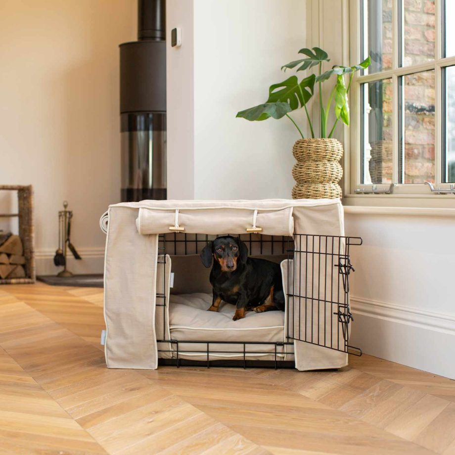 Dog Crate Set in Savanna Oatmeal by Lords & Labradors