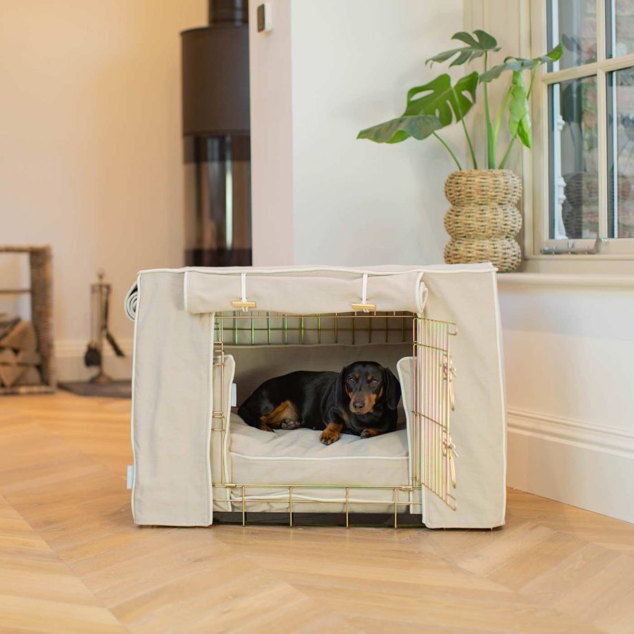 Dog Crate Set in Savanna Oatmeal by Lords & Labradors
