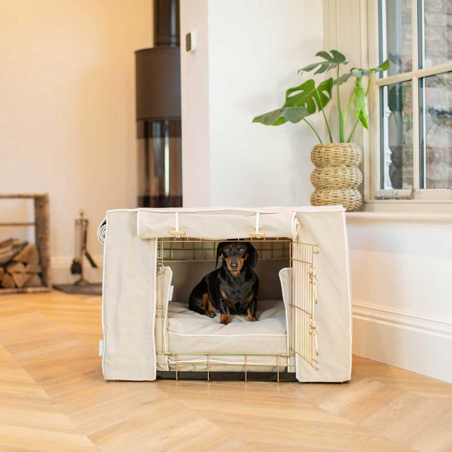Dog Crate Set in Savanna Oatmeal by Lords & Labradors