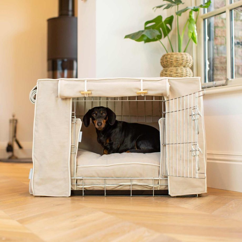 Dog Crate Set in Savanna Oatmeal by Lords & Labradors