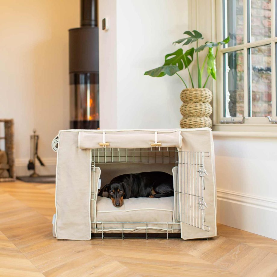 Dog Crate Set in Savanna Oatmeal by Lords & Labradors