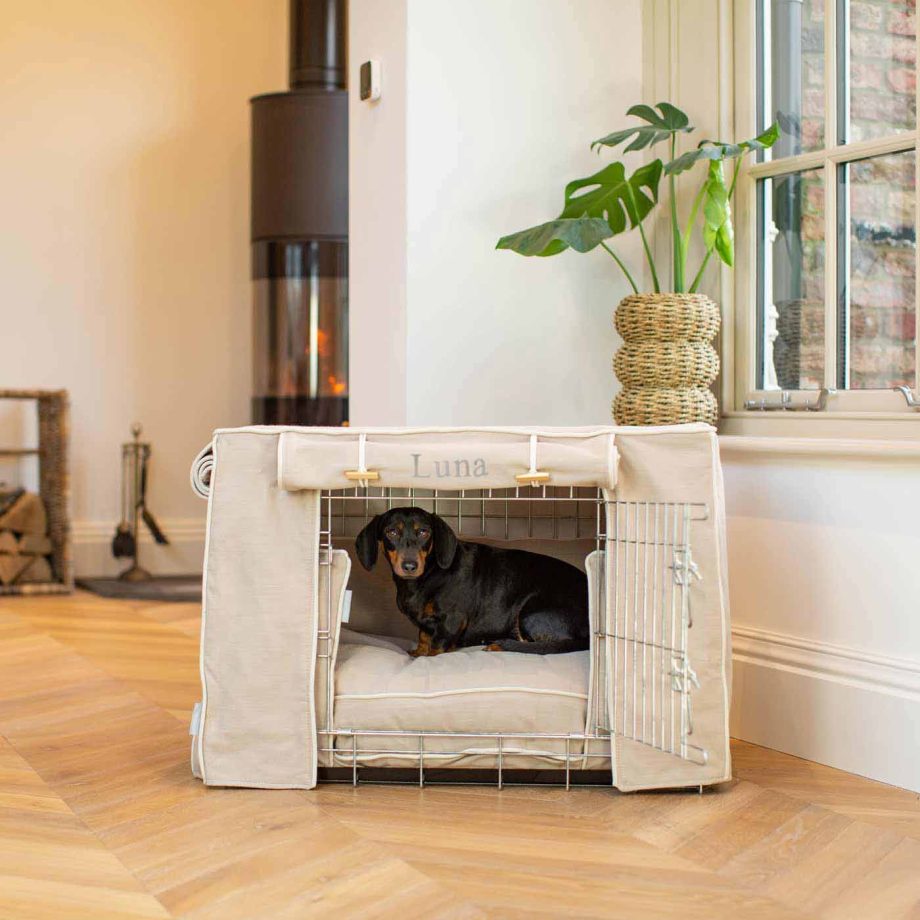 Dog Crate Set in Savanna Oatmeal by Lords & Labradors