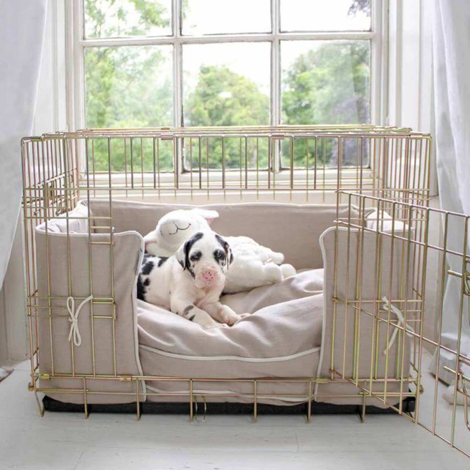 Dog Crate Bumper in Savanna Oatmeal by Lords & Labradors