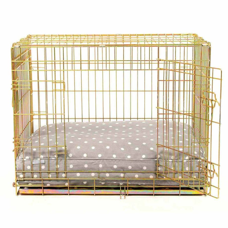 Dog Cushion in Grey Spot by Lords & Labradors