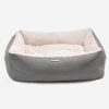 Essentials Twill Box Bed in Slate by Lords & Labradors