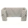 Dog Crate Bumper in Grey Spot by Lords & Labradors