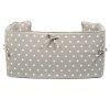 Dog Crate Bumper in Grey Spot by Lords & Labradors