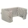 Dog Crate Bumper in Grey Spot by Lords & Labradors