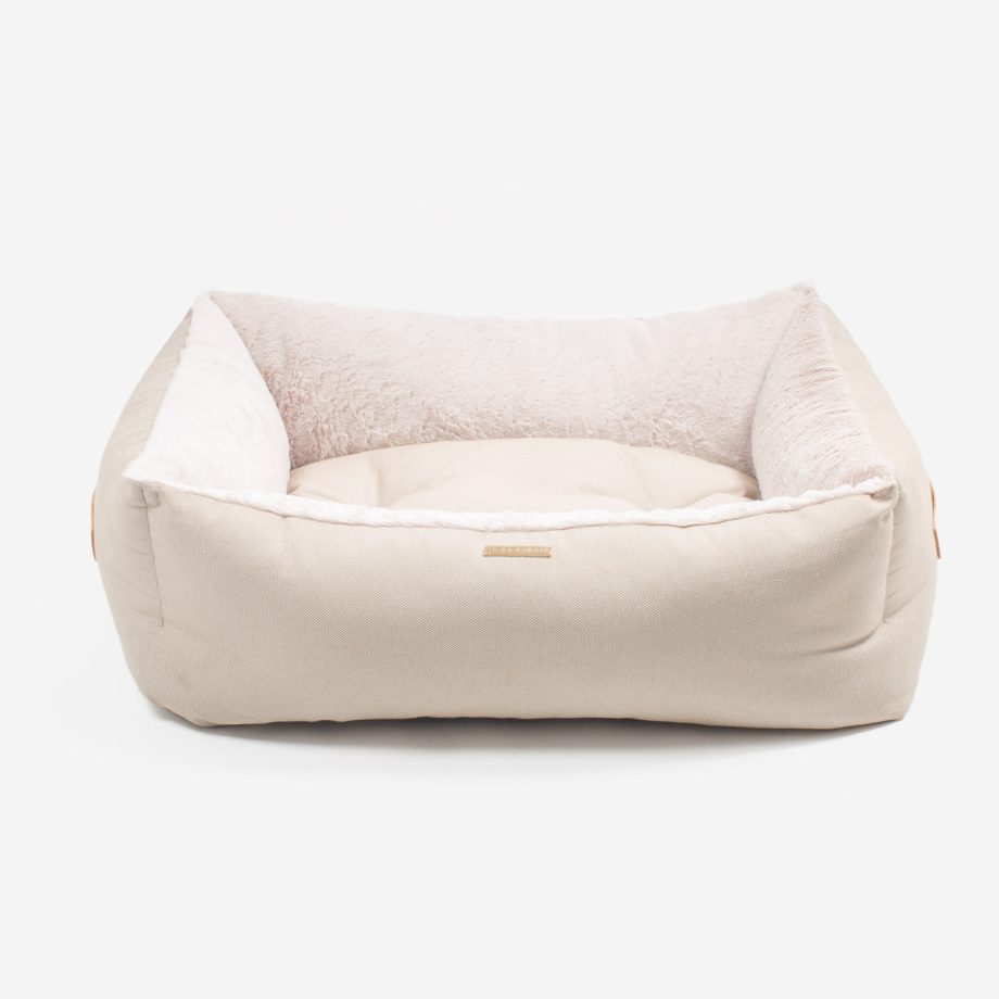 Essentials Twill Box Bed in Linen by Lords & Labradors