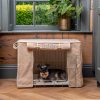 Dog Crate Cover In Savanna Oatmeal by Lords & Labradors