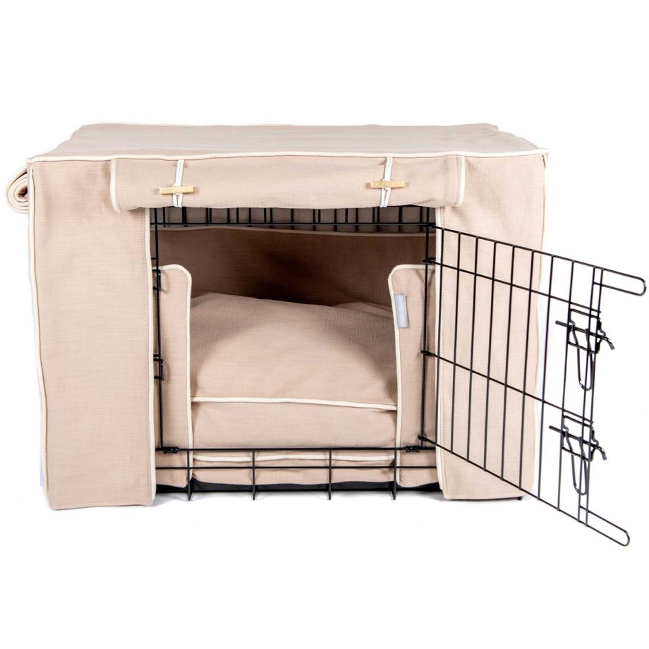 Dog Crate Set in Savanna Oatmeal by Lords & Labradors