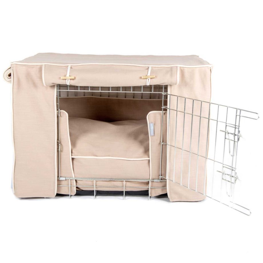 Dog Crate Set in Savanna Oatmeal by Lords & Labradors
