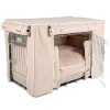 Dog Crate Set in Savanna Oatmeal by Lords & Labradors