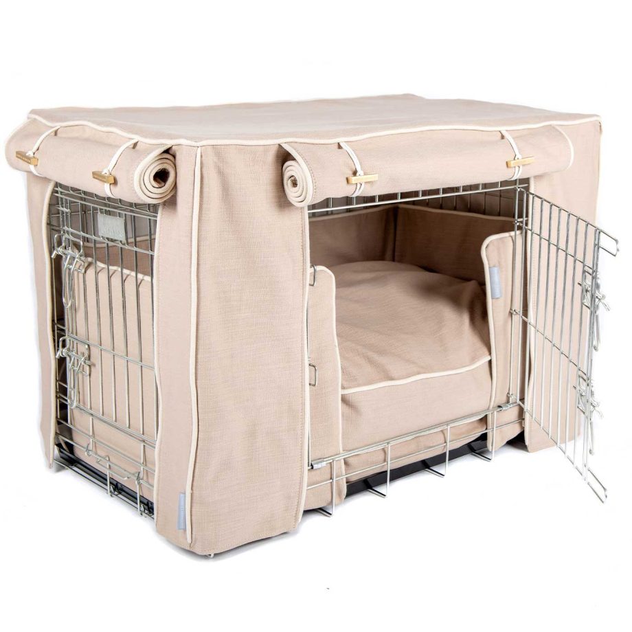 Dog Crate Set in Savanna Oatmeal by Lords & Labradors